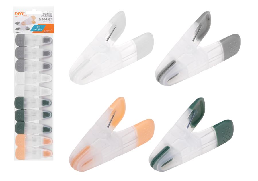 Zdjęcie: Klamerki do bielizny Smart 10 sztuk 01066 RAVI