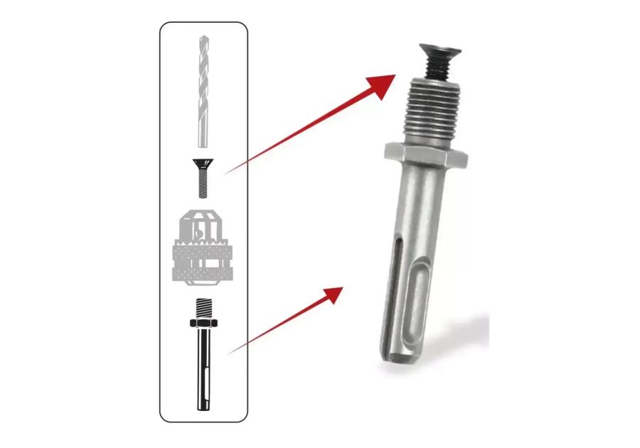 Zdjęcie: Adapter SDS plus 1/2" 20UNF DEDRA