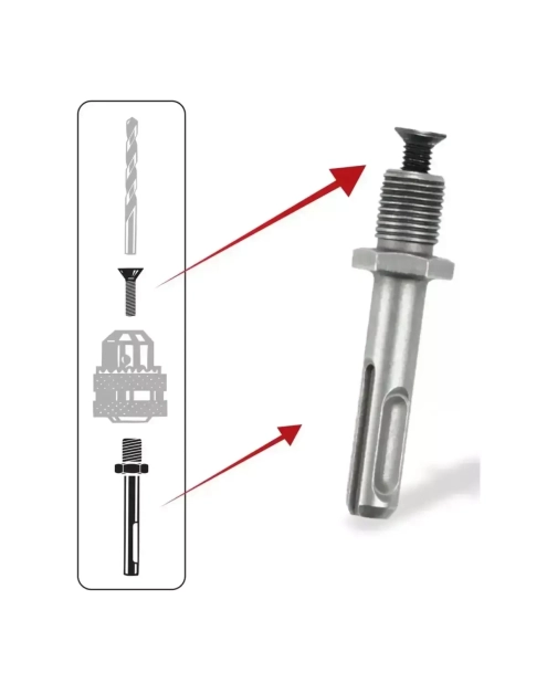 Zdjęcie: Adapter SDS plus 1/2" 20UNF DEDRA