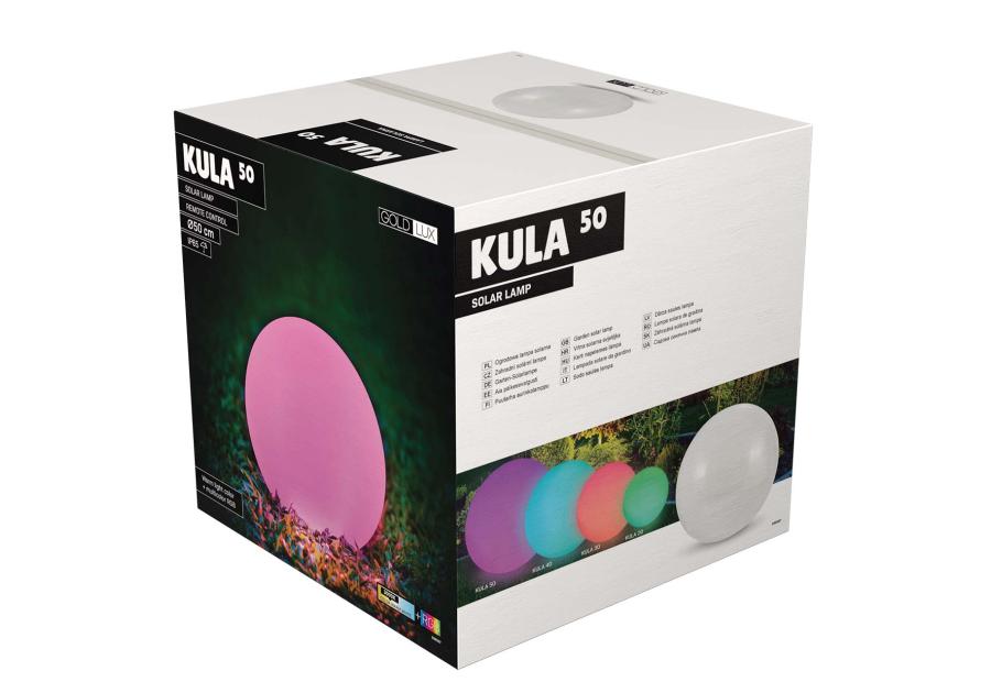 Zdjęcie: Lampa solarna LED kula RBBW 50 cm z pilotem SANICO