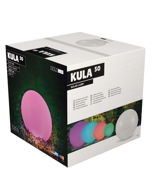 Zdjęcie: Lampa solarna LED kula RBBW 50 cm z pilotem SANICO