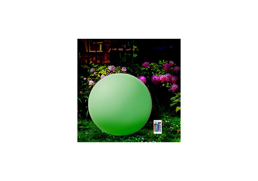 Zdjęcie: Lampa solarna LED kula RBBW 50 cm z pilotem SANICO