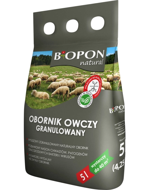 Zdjęcie: Obornik granulowany owczy 5 L BOPON NATURAL