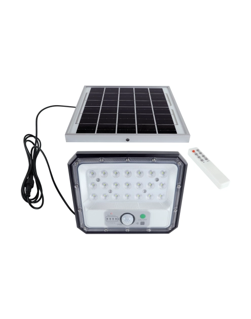 Zdjęcie: Naświetlacz solarny SMD Led z czujnikiem ruchu Heros 7 W CW czarny STRUHM