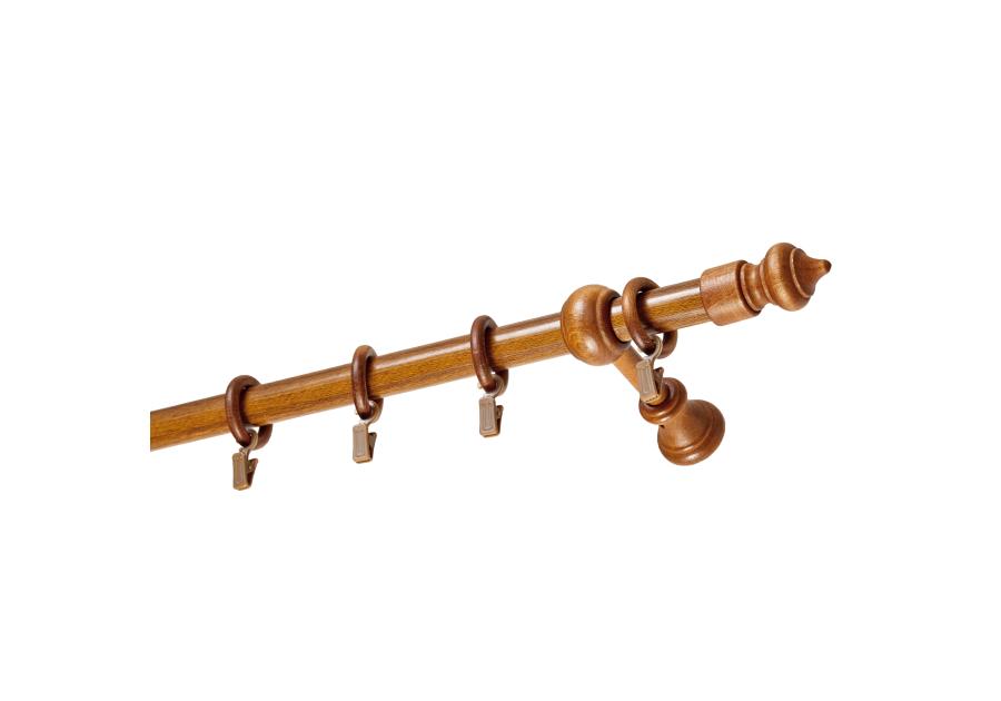 Zdjęcie: Karnisz pojedynczy 25 mm Agat 280 cm dąb GARDINIA