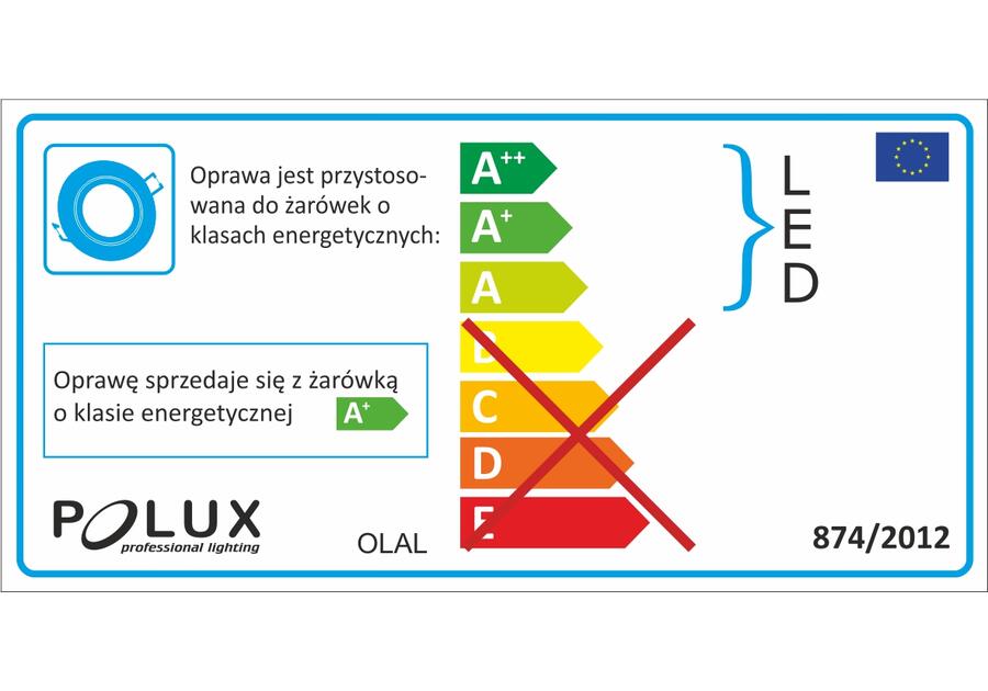 Zdjęcie: Oprawki podtynkowe LED Sun aluminiowe 3in1 okragle czarne szczorkowane trójpak POLUX