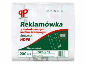 Reklamówki 30x8x55 cm - 200 szt. z nadrukiem SARANTIS