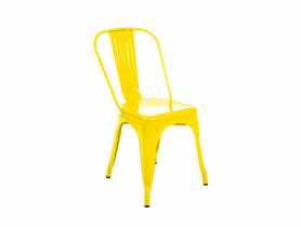 Krzesło Hugo stalowe żółte MIRPOL