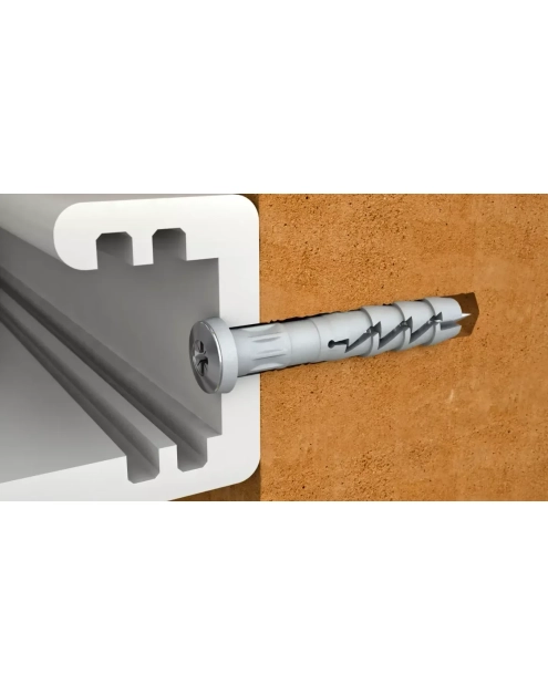 Zdjęcie: Kołek wbijany R-FX-N-C nylonowy szybkiego montażu kołnierz cylindryczny 6x40 mm 100 szt. RAWLPLUG