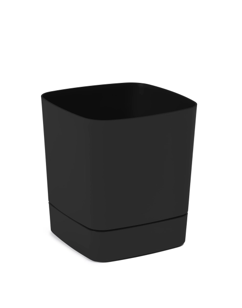 Zdjęcie: Donica z podstawką Clima 30x30 cm czarna LAMELA PLASTIC