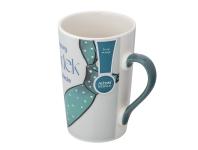 Zdjęcie: Kubek stożek wysoki Najlepszy dziadek 430 ml dekoracja zielony krawat ALTOM DESIGN