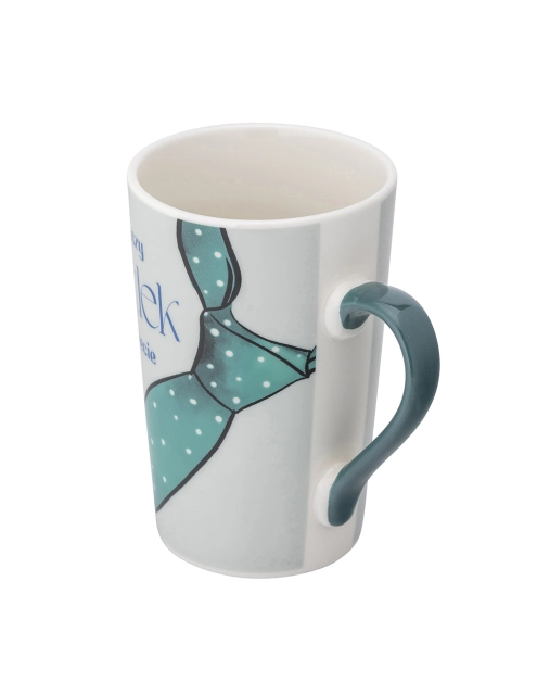 Zdjęcie: Kubek stożek wysoki Najlepszy dziadek 430 ml dekoracja zielony krawat ALTOM DESIGN