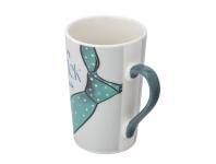 Zdjęcie: Kubek stożek wysoki Najlepszy dziadek 430 ml dekoracja zielony krawat ALTOM DESIGN