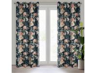 Zdjęcie: Zasłona gotowa Salma 140 x 270 cm czarny EUROFIRANY