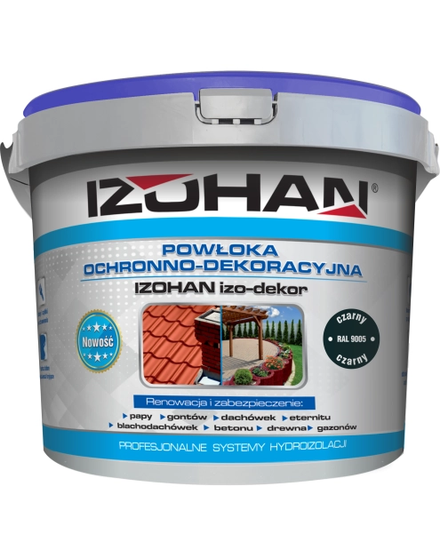 Zdjęcie: Powłoka ochronno-dekoracyjna Izo-Dekor czarny 20 kg IZOHAN
