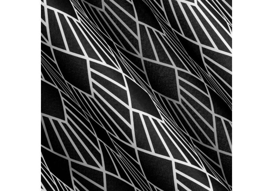 Zdjęcie: Zasłona Kerry 140x250 cm czarno-biała na przelotkach EUROFIRANY