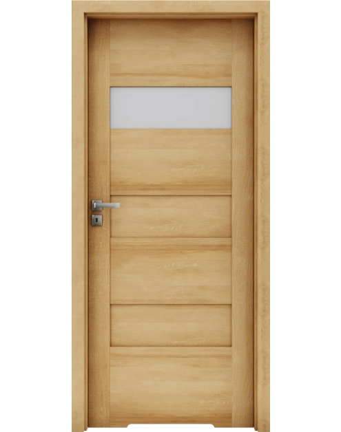 Zdjęcie: Drzwi wewnętrze Imperia 2 modułowe z podcięciem wentylacyjnym WC Dąb europejski INVADO