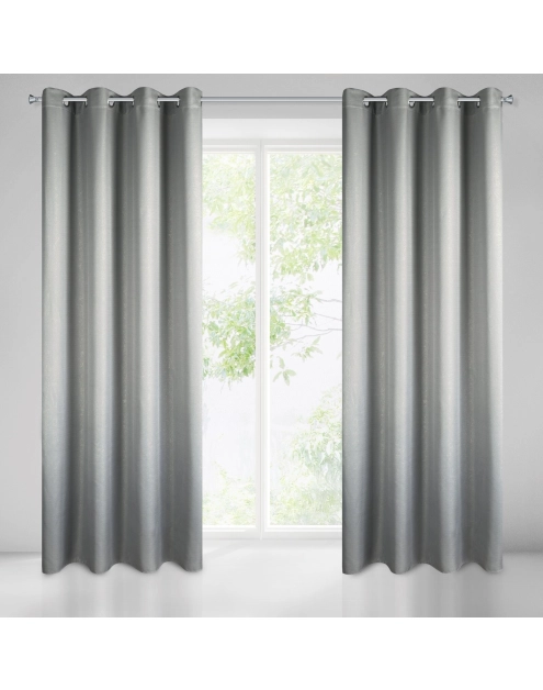 Zdjęcie: Zasłona gotowa Kira 140x250 cm szary EUROFIRANY