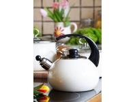 Zdjęcie: Czajnik emaliowany 2,5 L kremowyowy SILESIA