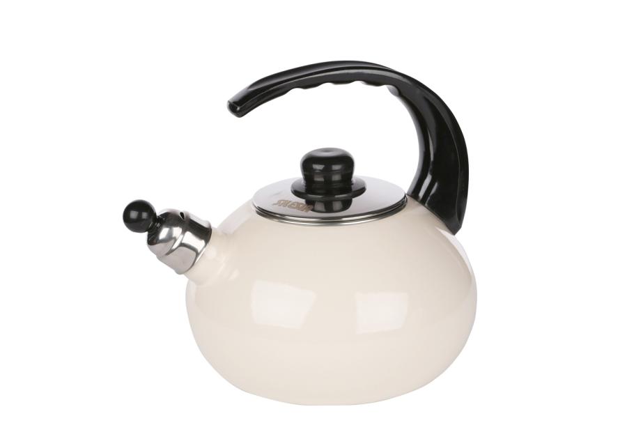 Zdjęcie: Czajnik emaliowany 2,5 L kremowyowy SILESIA
