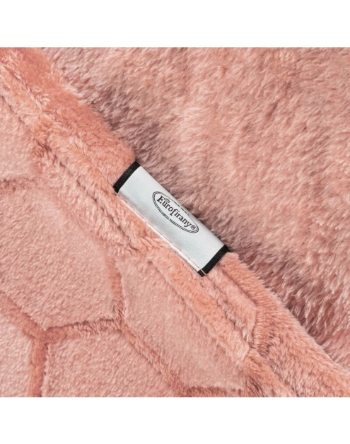 Zdjęcie: Koc pudrowy róż 150 x 200 cm Flano EUROFIRANY