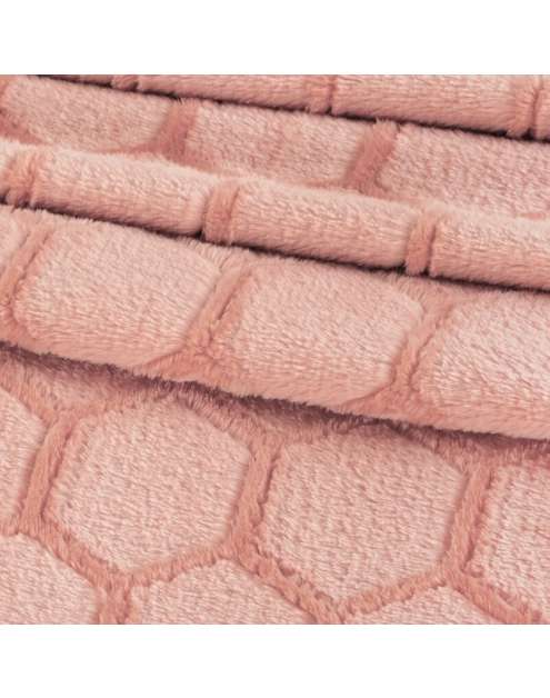 Zdjęcie: Koc pudrowy róż 150 x 200 cm Flano EUROFIRANY