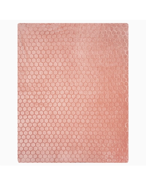 Zdjęcie: Koc pudrowy róż 150 x 200 cm Flano EUROFIRANY