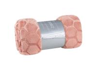 Zdjęcie: Koc pudrowy róż 150 x 200 cm Flano EUROFIRANY