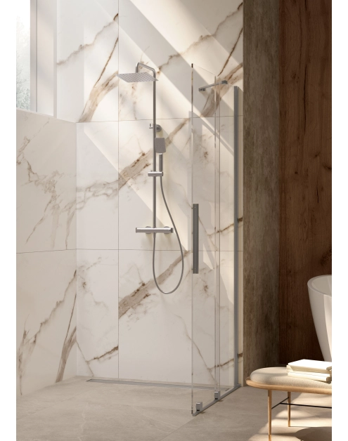 Zdjęcie: Ścianka prysznicowa walk-in 100 cm, przesuwna DEANTE