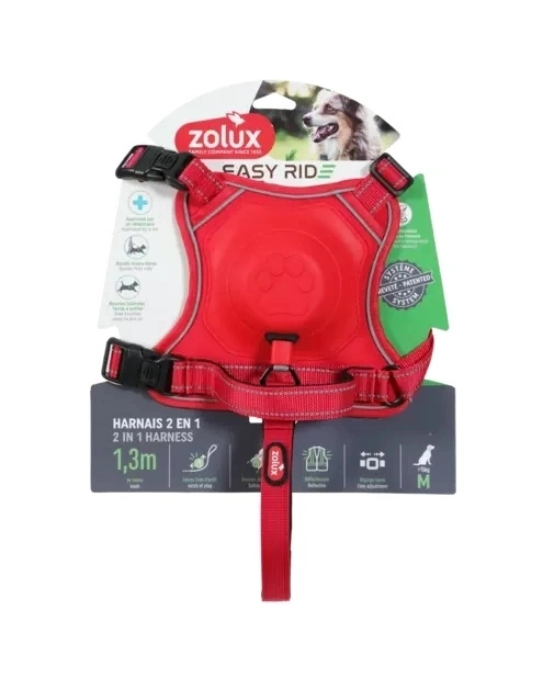 Zdjęcie: Szelki dla psa ze smyczą automatyczną Easyride M 41-57 cm ZOLUX