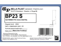 Zdjęcie: Kątownik PVC z grzbietem 4 mm z siatką BP23 S L250 biała BELLA PLAST