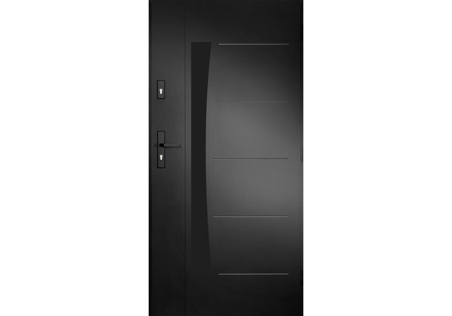 Zdjęcie: Drzwi zewnętrzne diuna czarny 80p kpl PANTOR