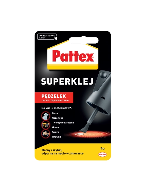 Zdjęcie: Klej S.O.S. Super Klej z pędzelkiem 5 g PATTEX