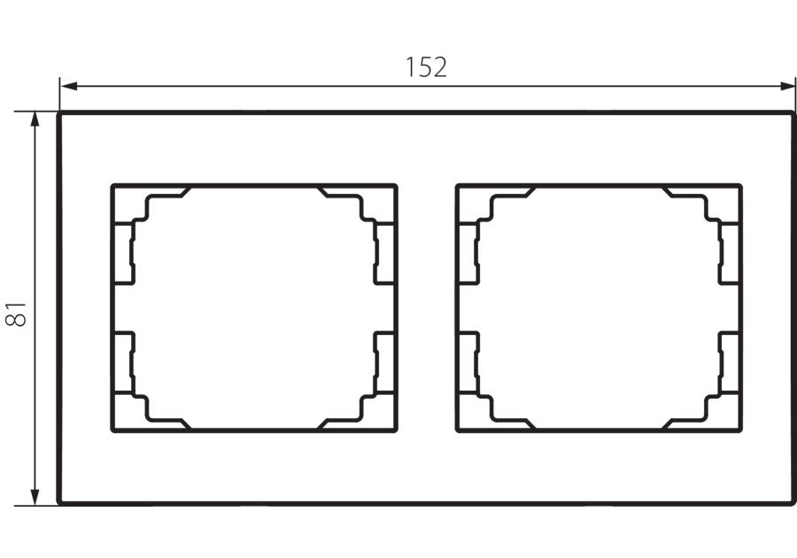Zdjęcie: Ramka Logi x2 02-1470-002 MOWION