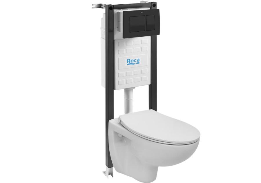 Zdjęcie: Zestaw podtynkowy Mitos Eco przycisk czarny ROCA