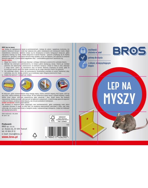 Zdjęcie: Lep na myszy BROS