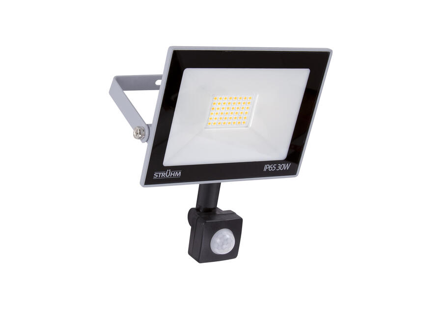 Zdjęcie: Naświetlacz SMD LED z czujnikiem ruchu Kroma LED S 30 W Grey NW kolor szary 30 W STRUHM