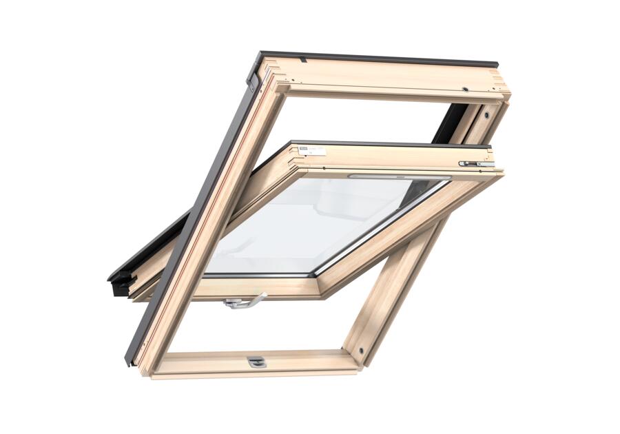 Zdjęcie: Okno GZL 1051B drewniane otwierane od dołu, 78x160 cm VELUX