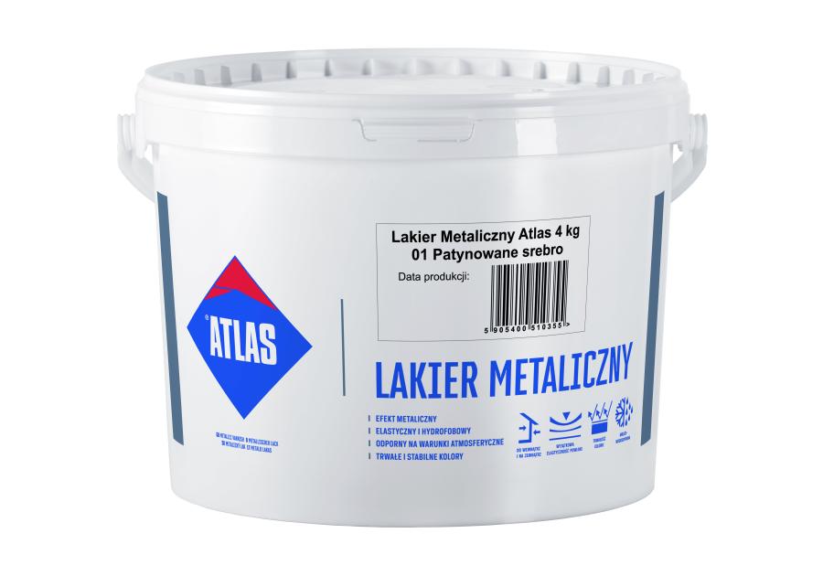 Zdjęcie: Lakier metaliczny 4 kg tytan ATLAS