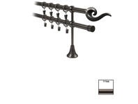 Zdjęcie: Karnisz podwójny Victoria fi 19 mm - 320 cm tytan fuego KARWEL