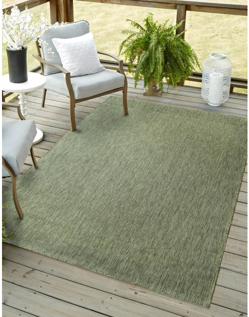 Zdjęcie: Dywan outdoor 80x150 cm Panama 8473 zielony monokolor INDAVO