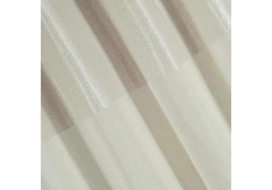 Zdjęcie: Zasłona Selma 140x250 cm naturalno-srebrna na przelotkach EUROFIRANY