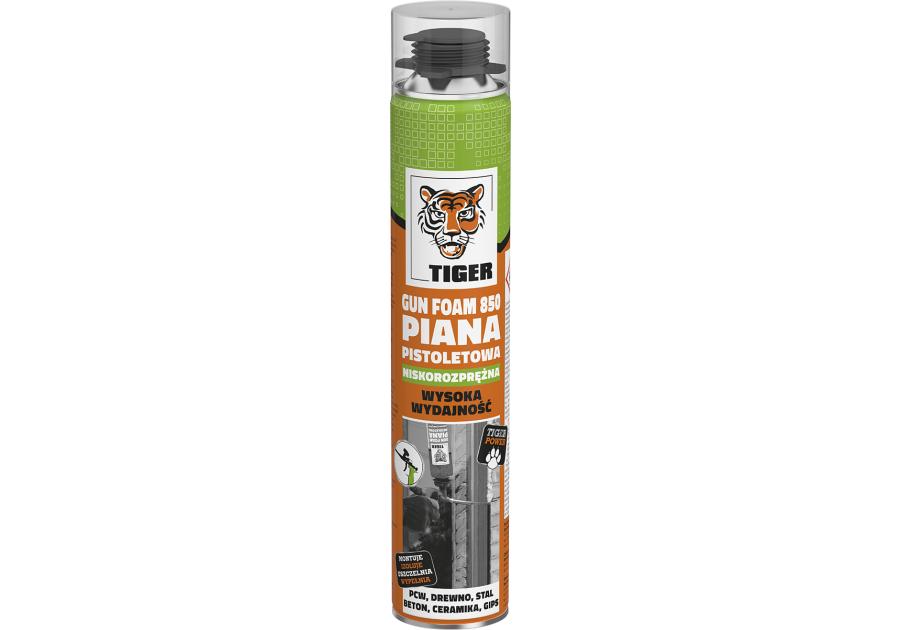 Zdjęcie: Piana pistoletowa niskoprężna Gun Foam 850, 750 ml TIGER