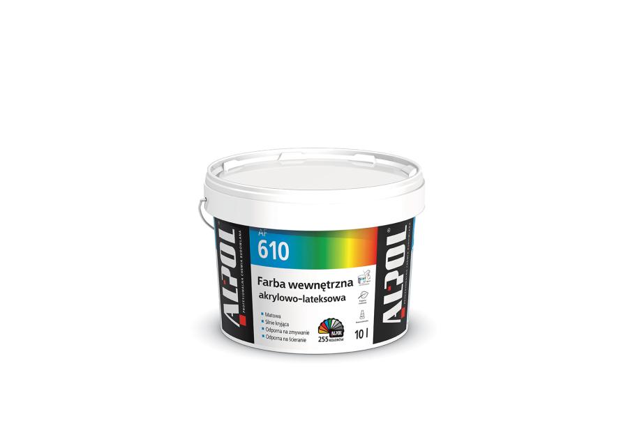 Zdjęcie: Farba wewnętrzna akrylowo-lateksowa baza B2 10 L AF610 ALPOL