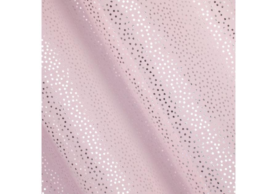 Zdjęcie: Zasłona Lauren 140x250 cm różowo-srebrna na przelotkach EUROFIRANY