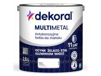 Zdjęcie: Farba do metalu Multimetal Antykorozyjna Biały 2,5 L DEKORAL