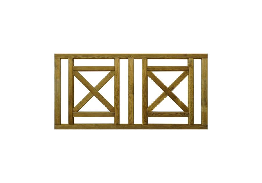 Zdjęcie: Płot tarasowy Bawaria R65 prosty 180x90 SOBEX