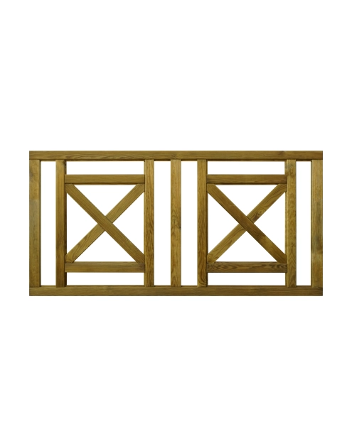 Zdjęcie: Płot tarasowy Bawaria R65 prosty 180x90 SOBEX