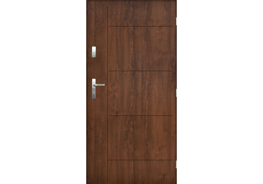 Zdjęcie: Drzwi zewnętrzne detroit orzech 80p kpl PANTOR