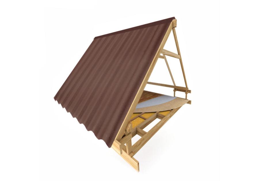 Zdjęcie: Kalenica bitumiczna Basic brązowa 1000 mm ROBELIT